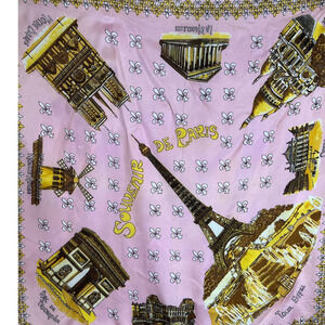 Vintage Souvenir Paris Scarf